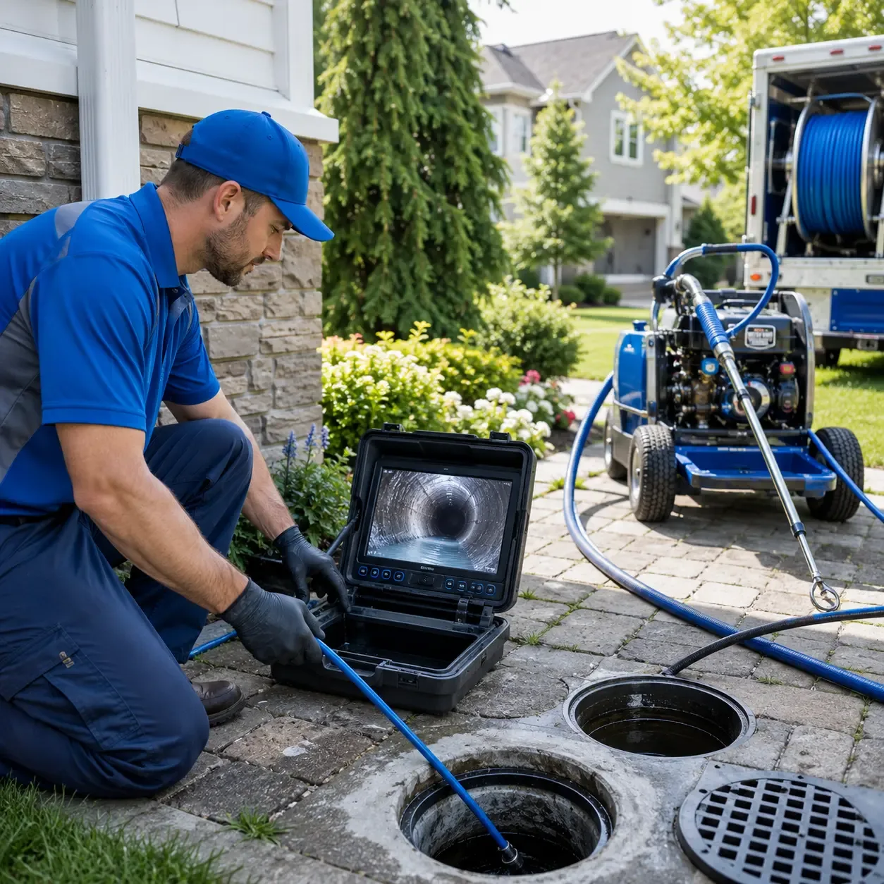 Outdoor drain cleaning professionals serving Nelsonville, WI